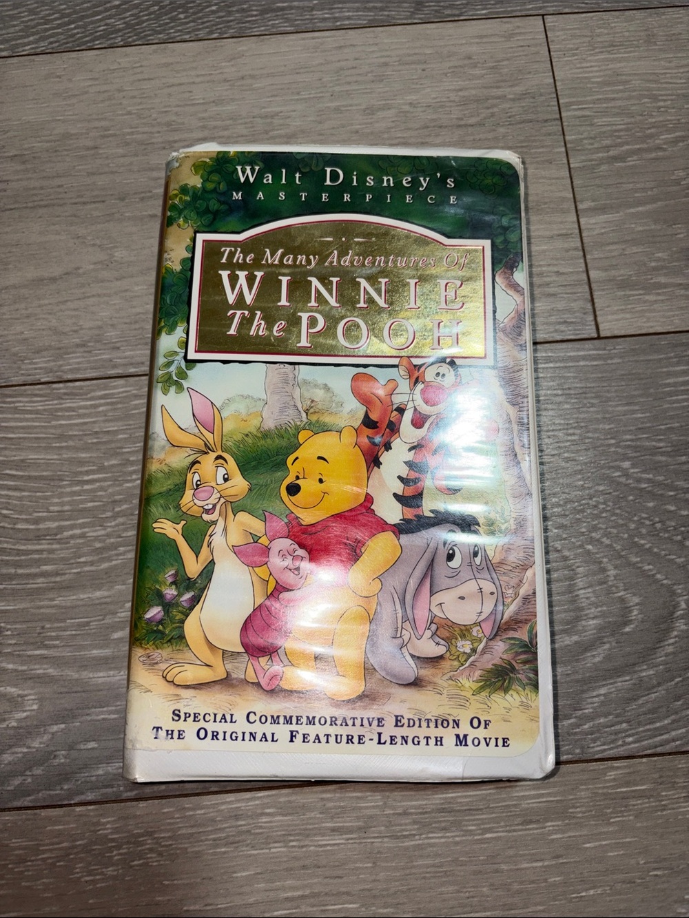 Walt Disney's The Many Adventures of Winnie the Pooh VHS - Yellow/Red
